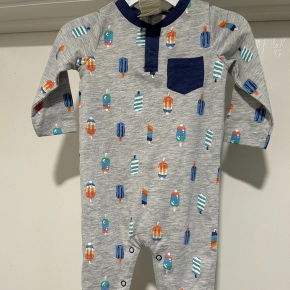 First Impressions unisex overalls slate heather 3-6 months - Picture 1 of 6